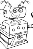 Раскраска про роботов для детей