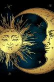 Иллюстрация с солнцем и луной