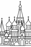 Башни кремля раскраска