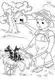 Раскраска на тему труд детей