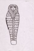 Раскраска мумия египет