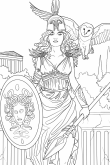 Греческие богини раскраска