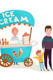Иллюстрации к галоши и мороженое