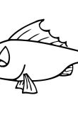 Рыба шаблон раскраска