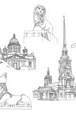 Раскраска города санкт петербург