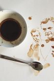 Кофе арт рисунок на бумаге