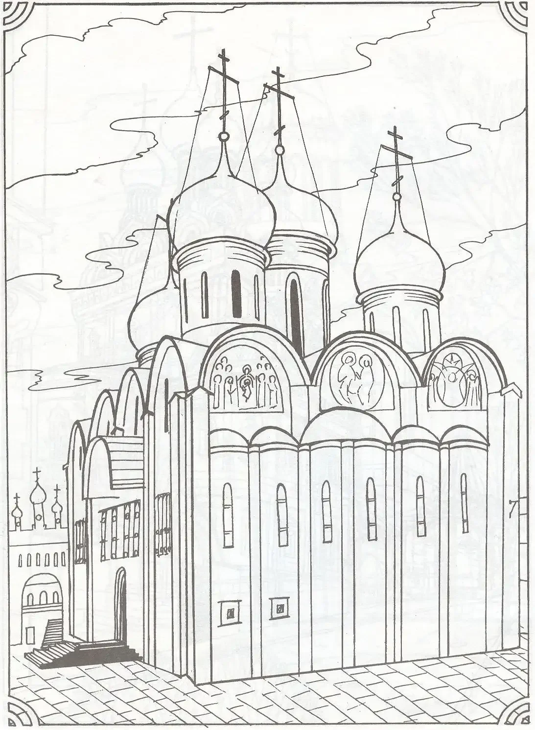 Дворец царя Алексея Михайловича в Коломенском в живописи