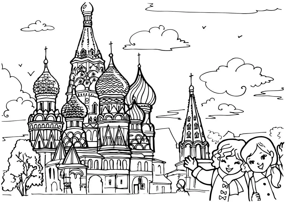 Графика Церковь Вознесения в Коломенском