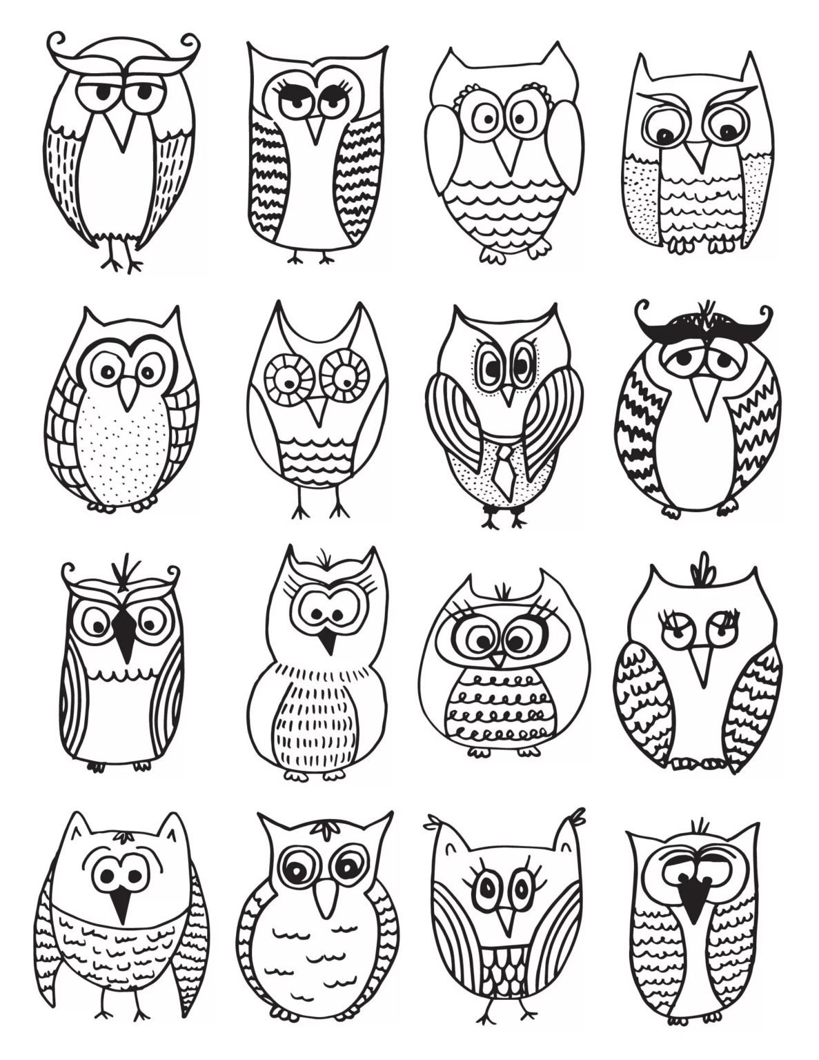 Сова силуэт