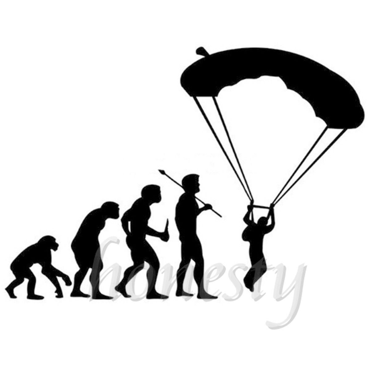 Трафарет парашюта