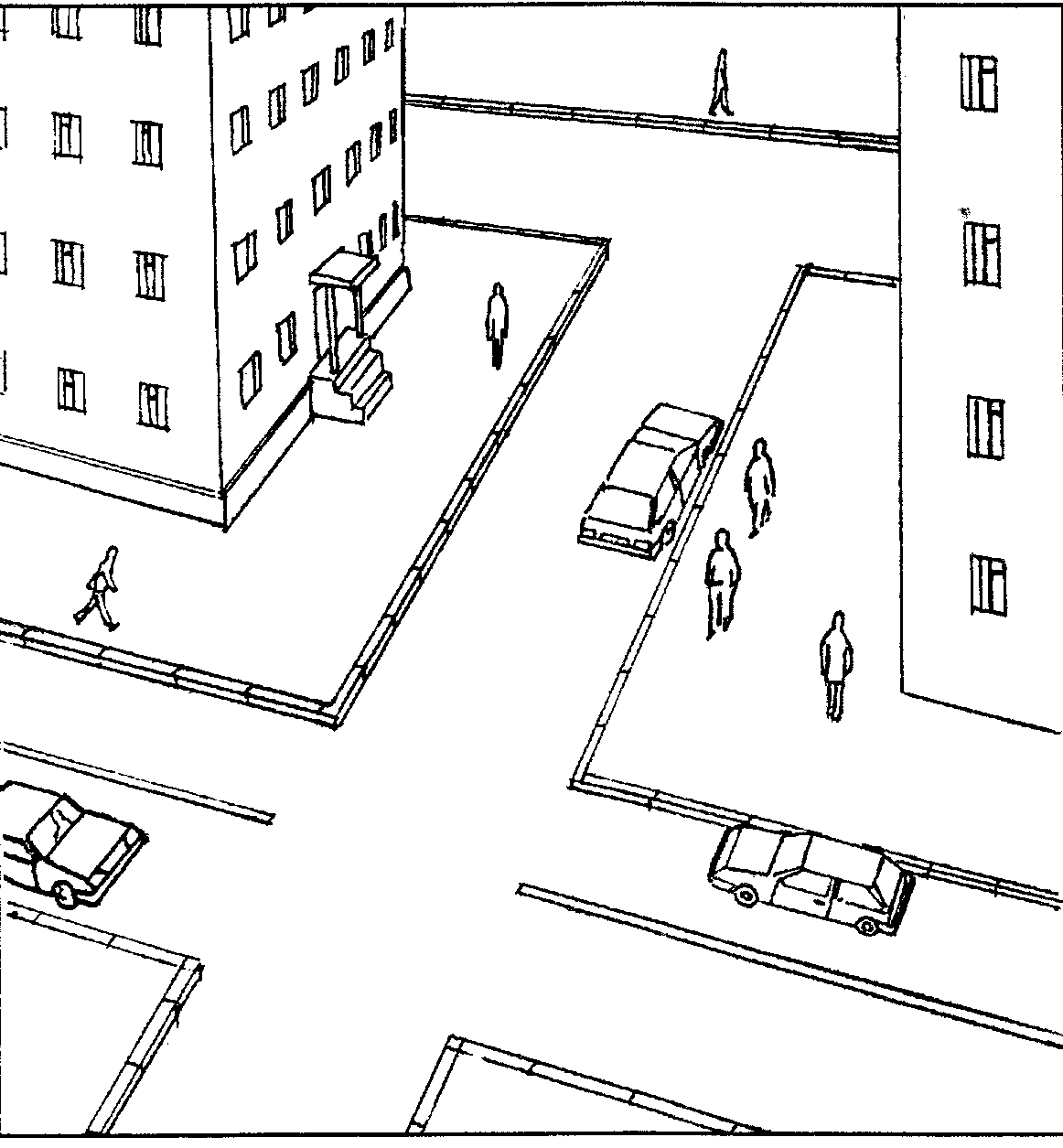 Перекресток раскраска для детей