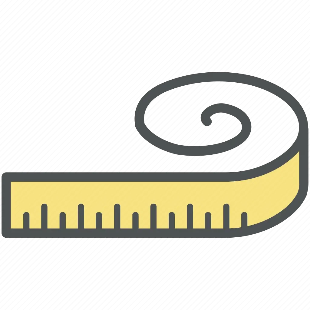 Шкала линейки на прозрачном фоне