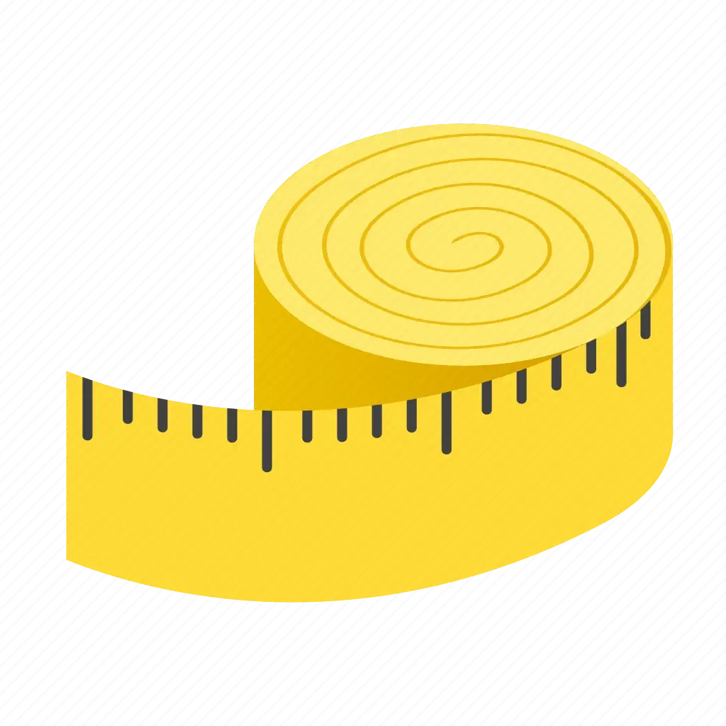 Значок сантиметровая лента