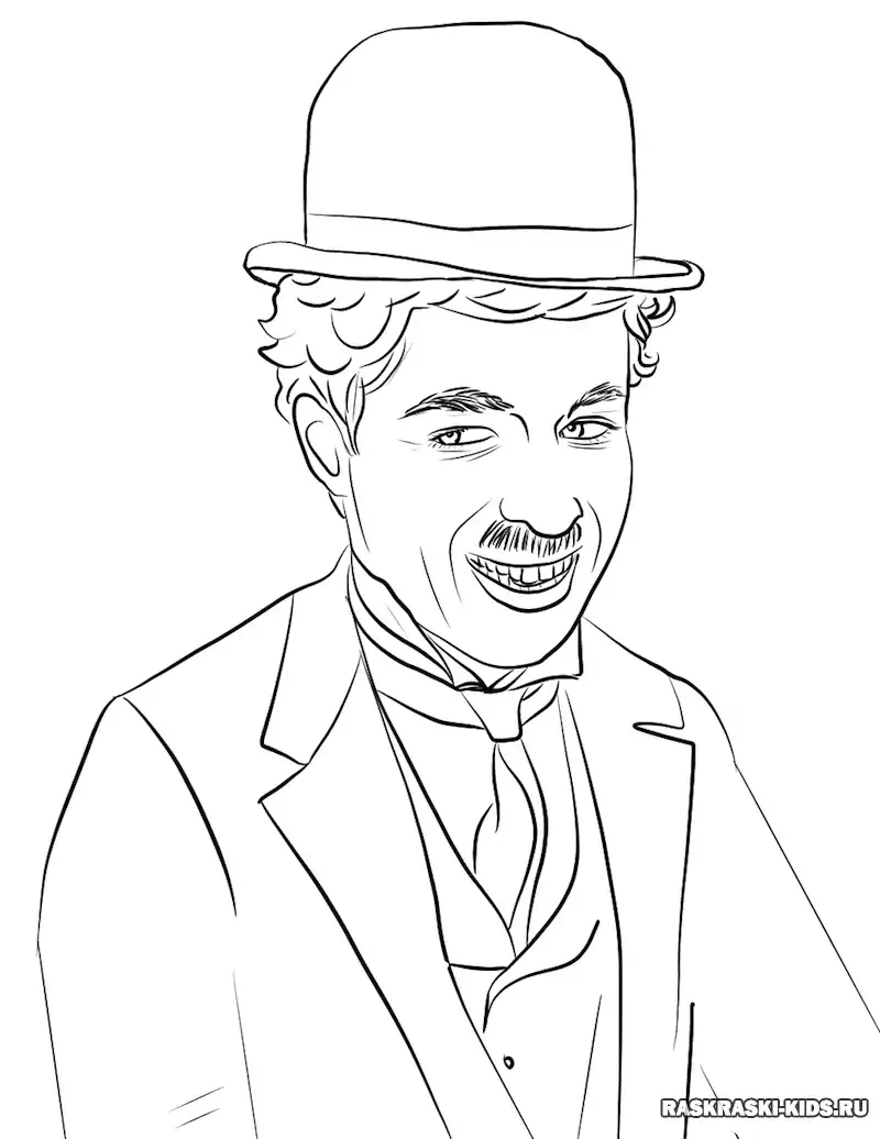 Джонни Депп раскраска