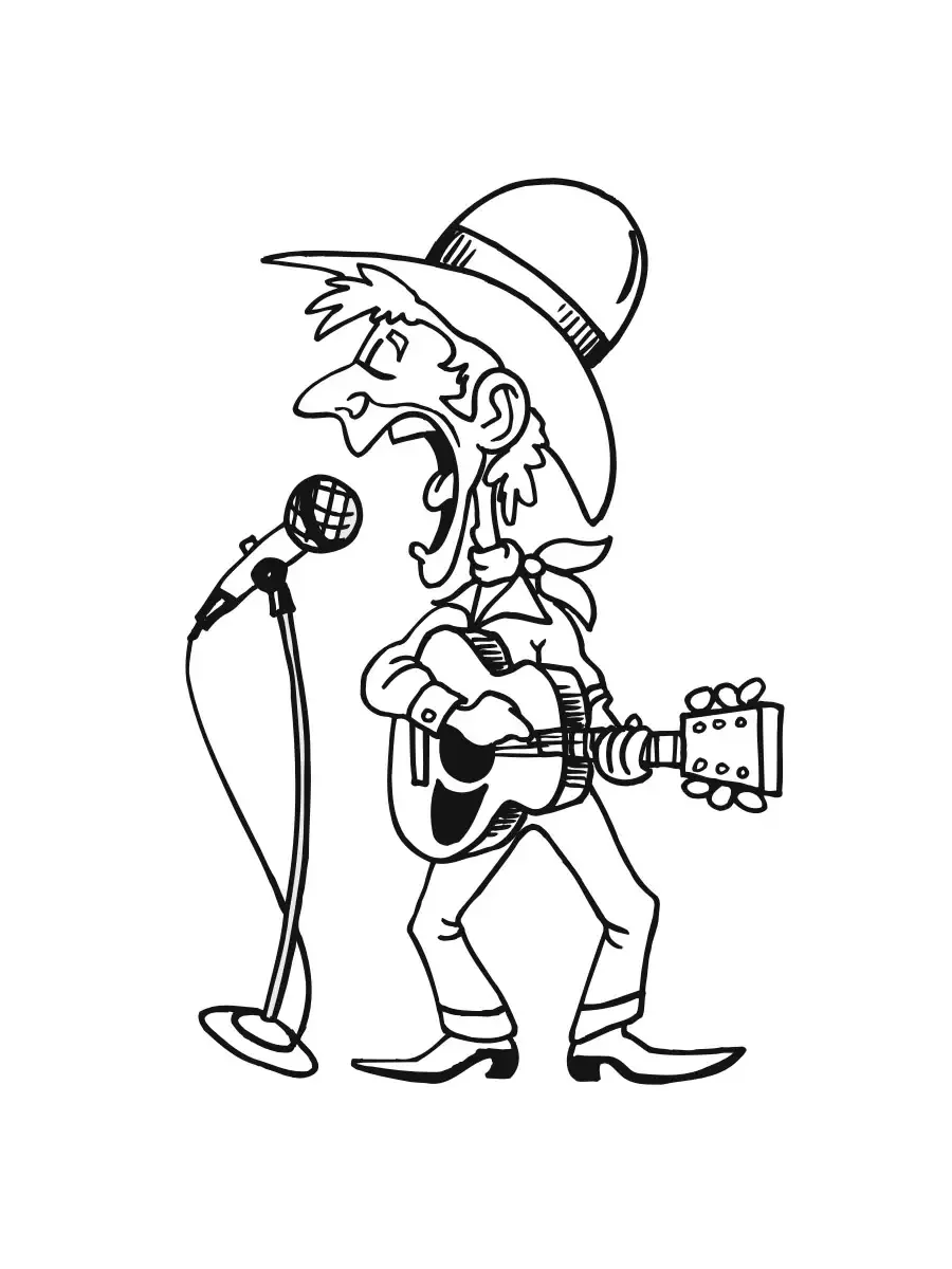 Актер раскраска