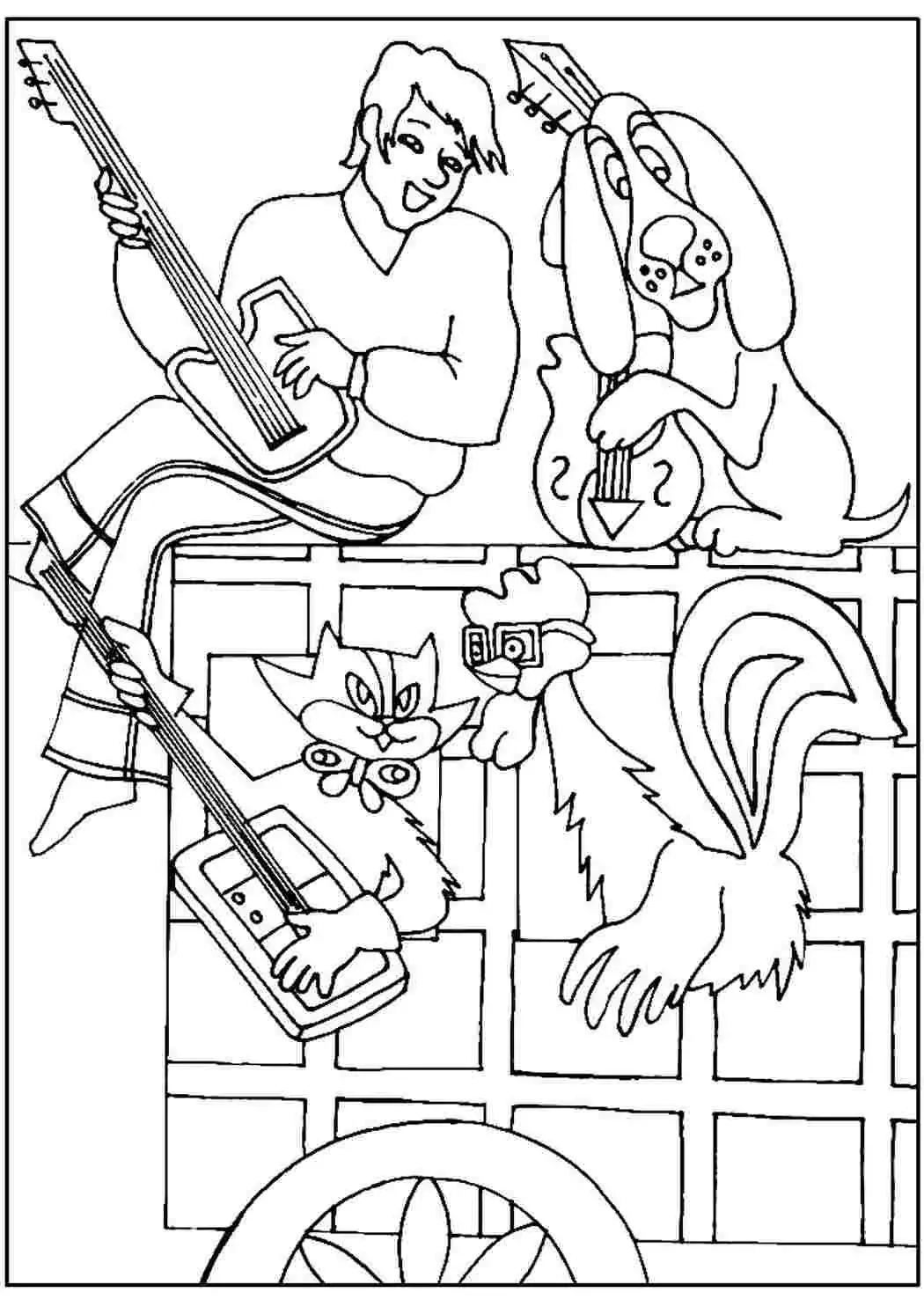 Раскраска музыкант