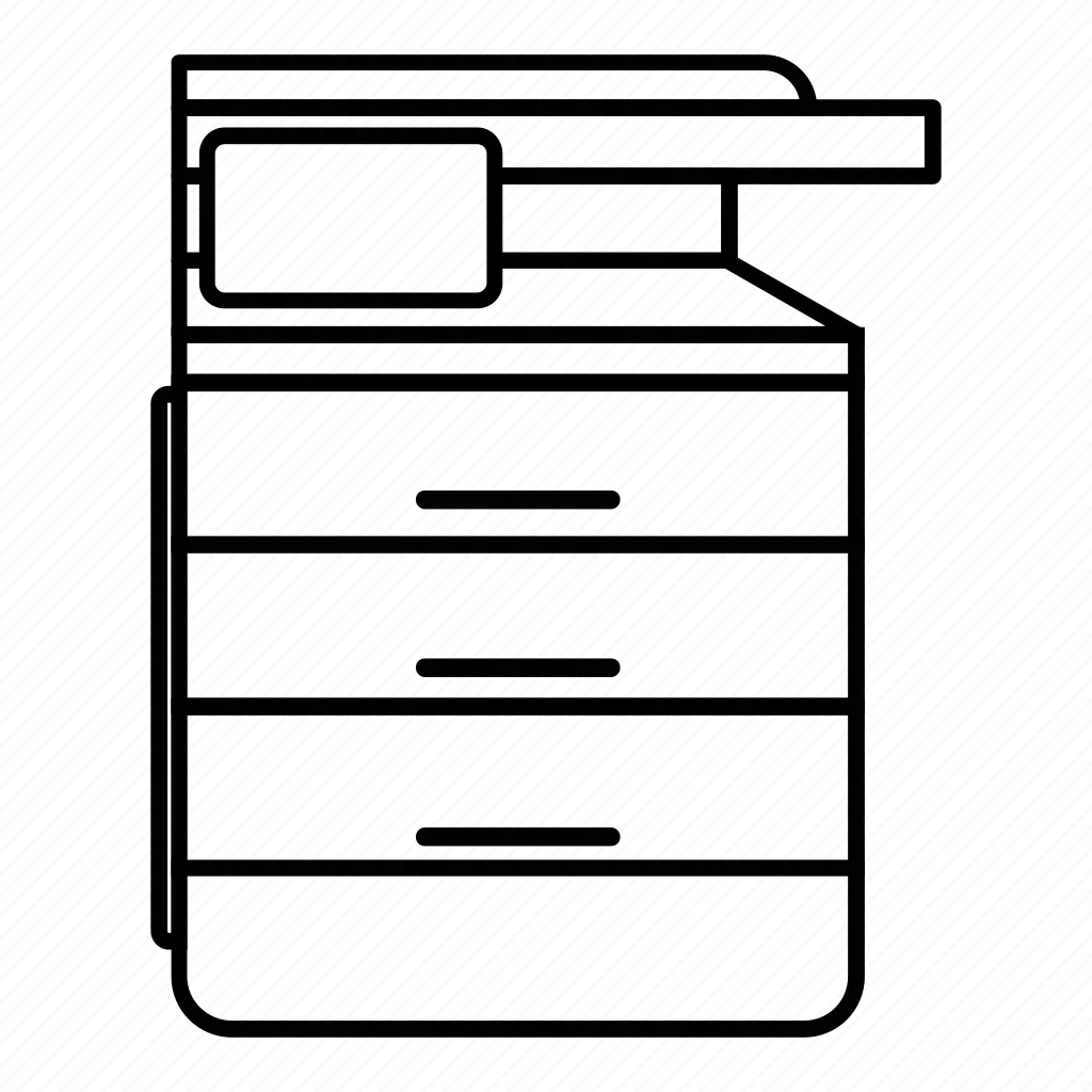 Копировальный аппарат вектор