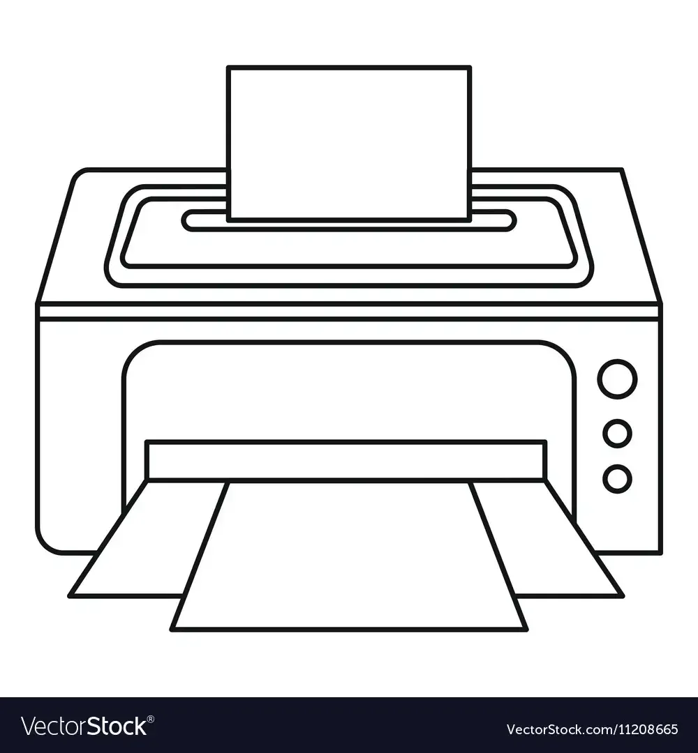 Принтер схематично