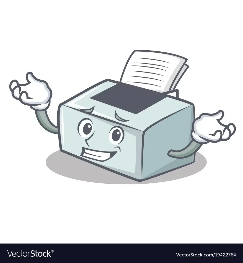 Человечек с принтером