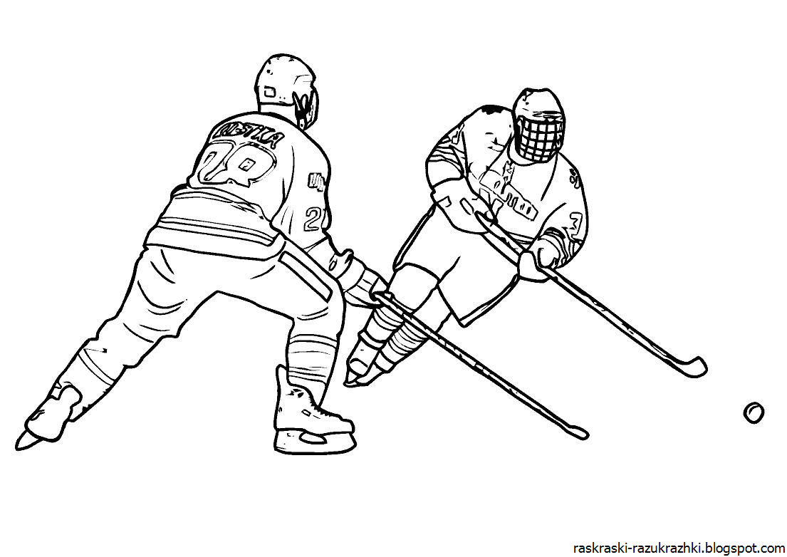 Раскраска хоккей Овечкин