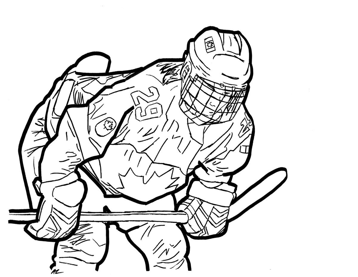 Раскраски хоккей вратарь ЦСКА