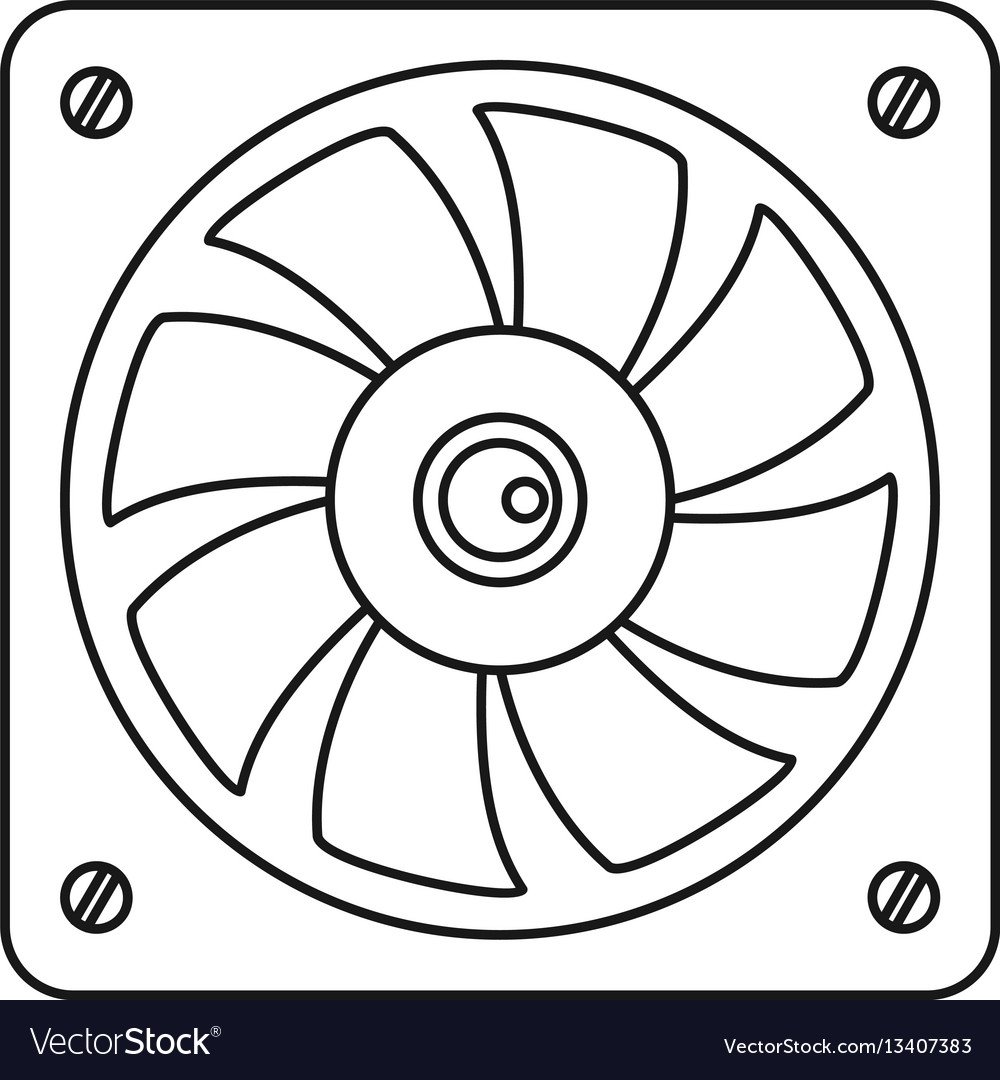 Вентилятор раскраска для детей