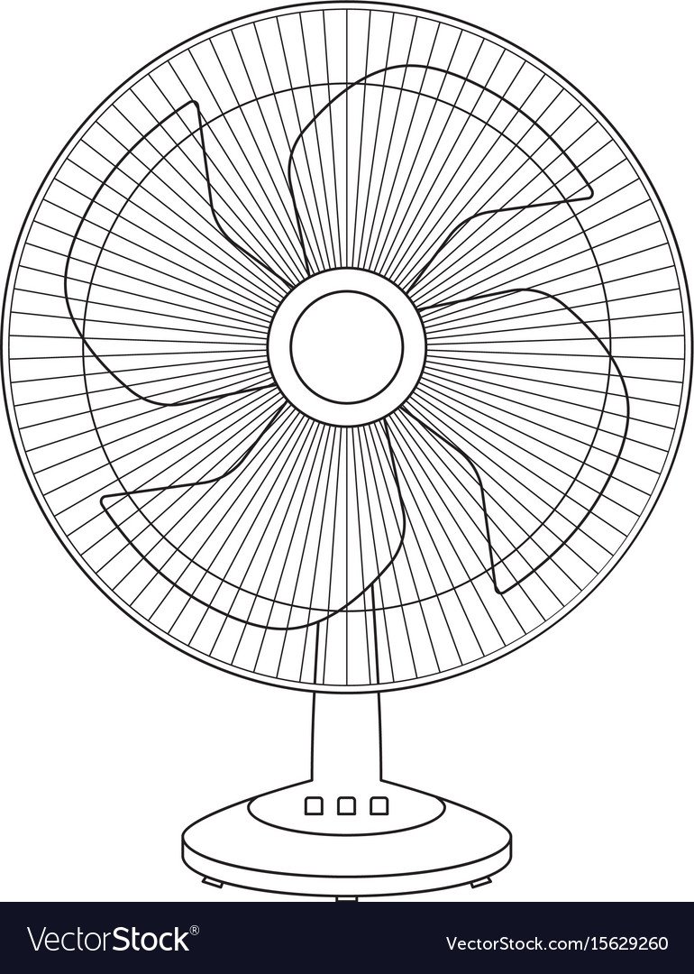 Вентилятор раскраска