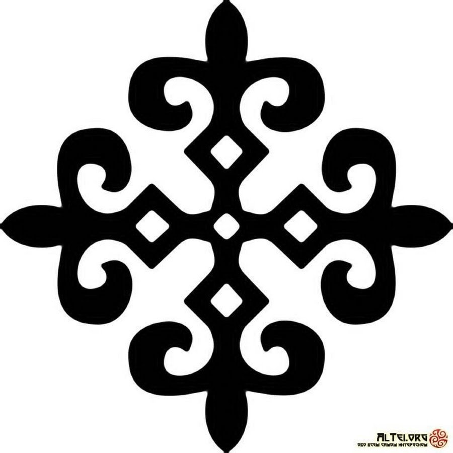 Казахский орнамент вектор