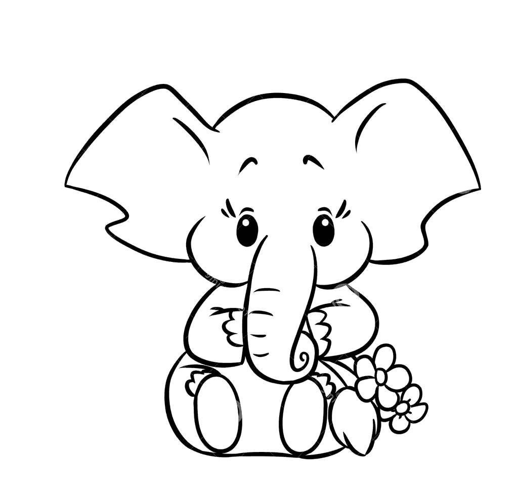 Милый Слоник рисунок