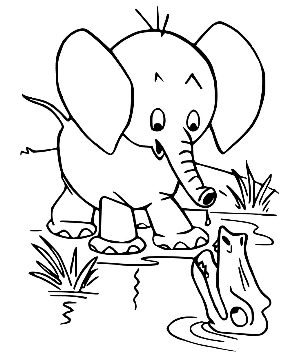 Слоненок карандашом