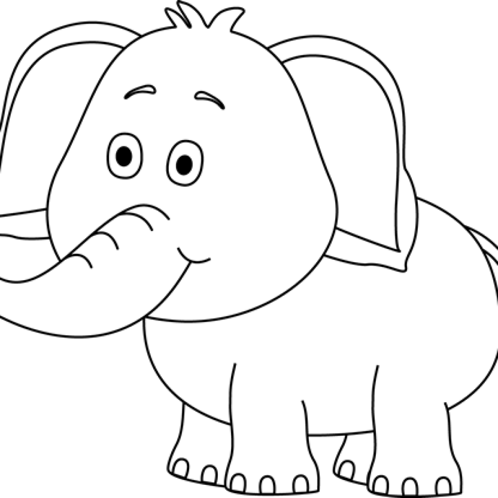 Детские раскраски Слоник