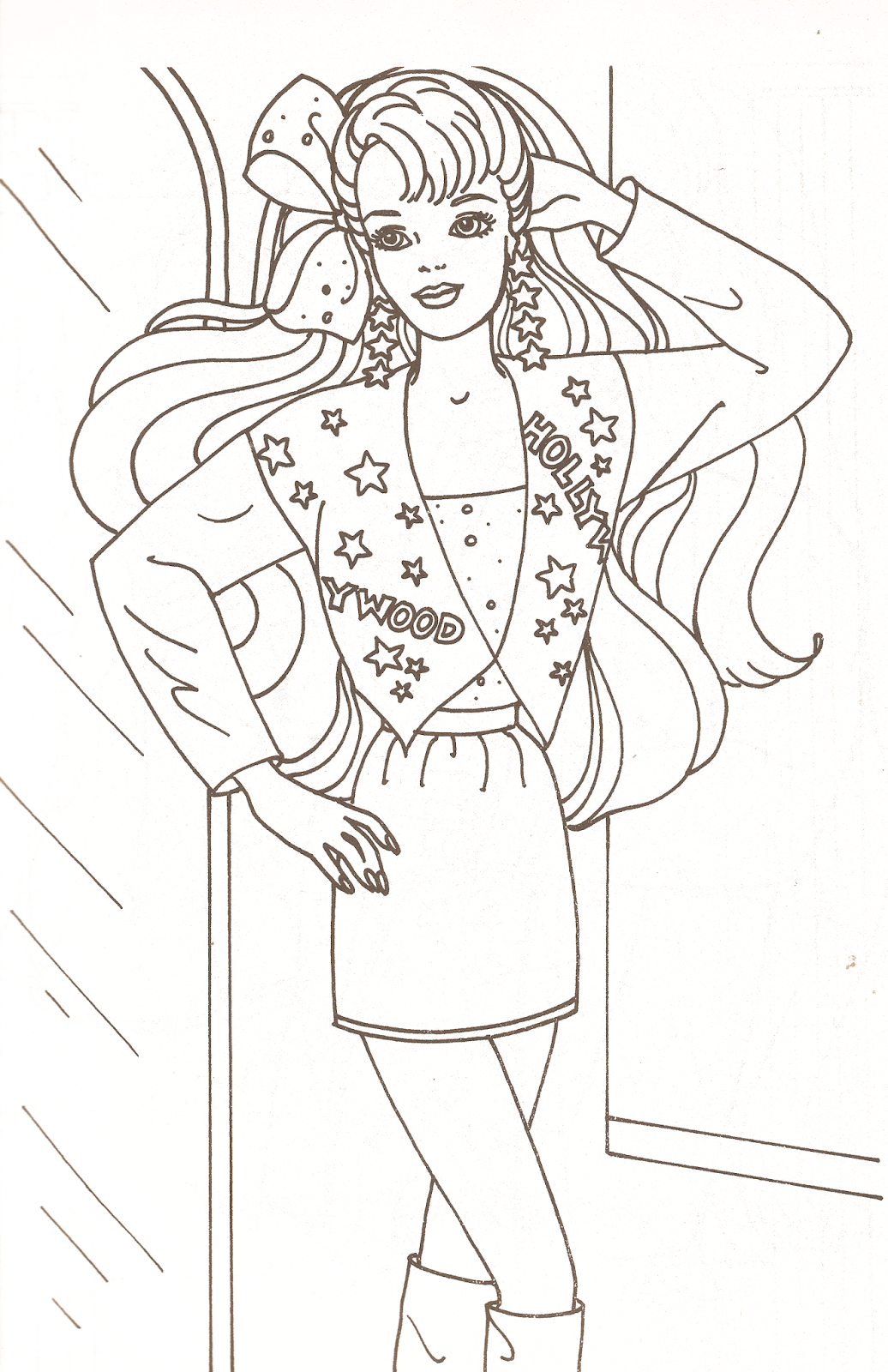 Раскраска по цифрам Барби