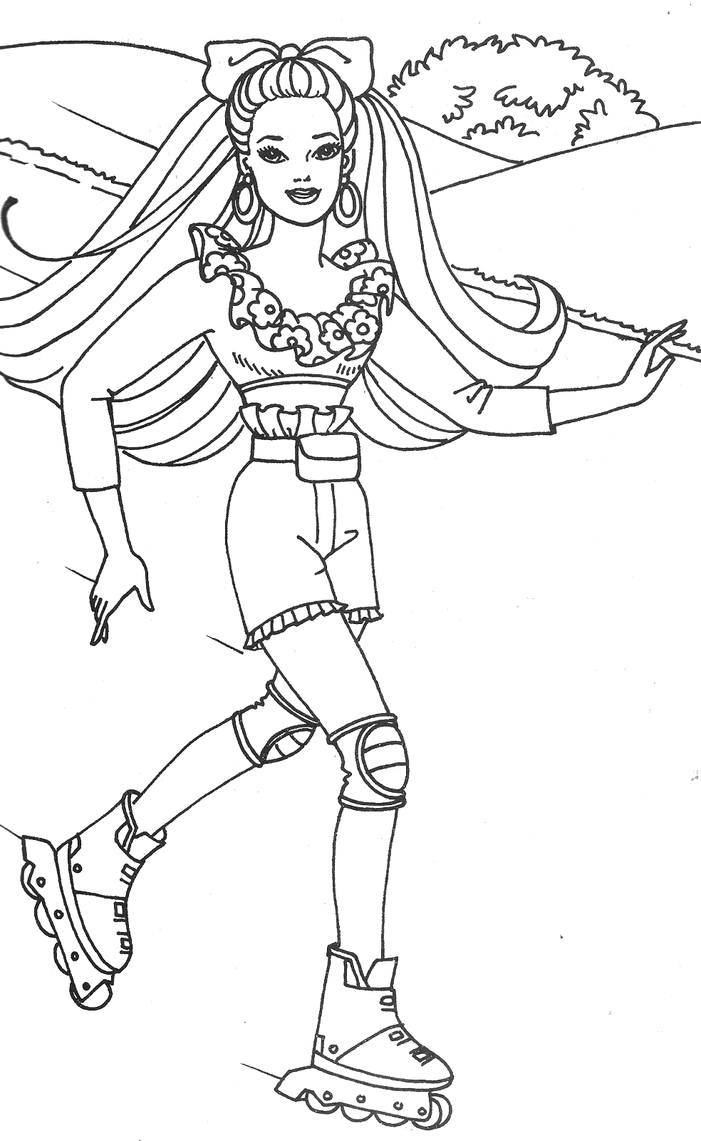 Раскраски Барби фашионистас