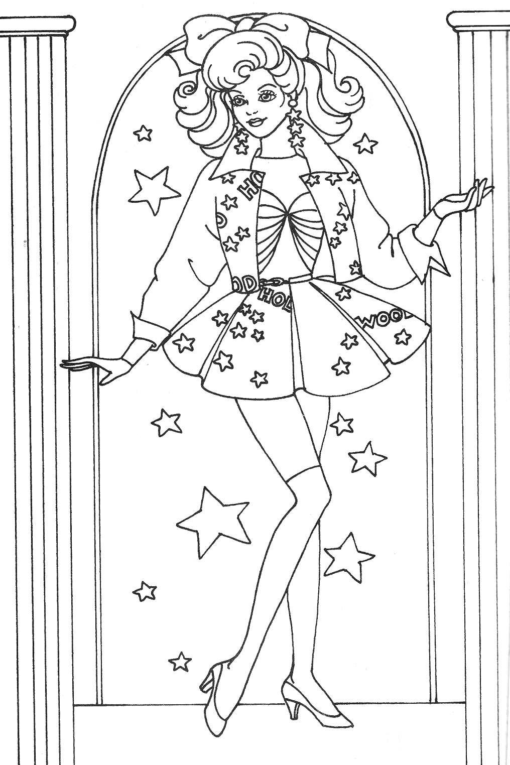 Раскраски барби старые