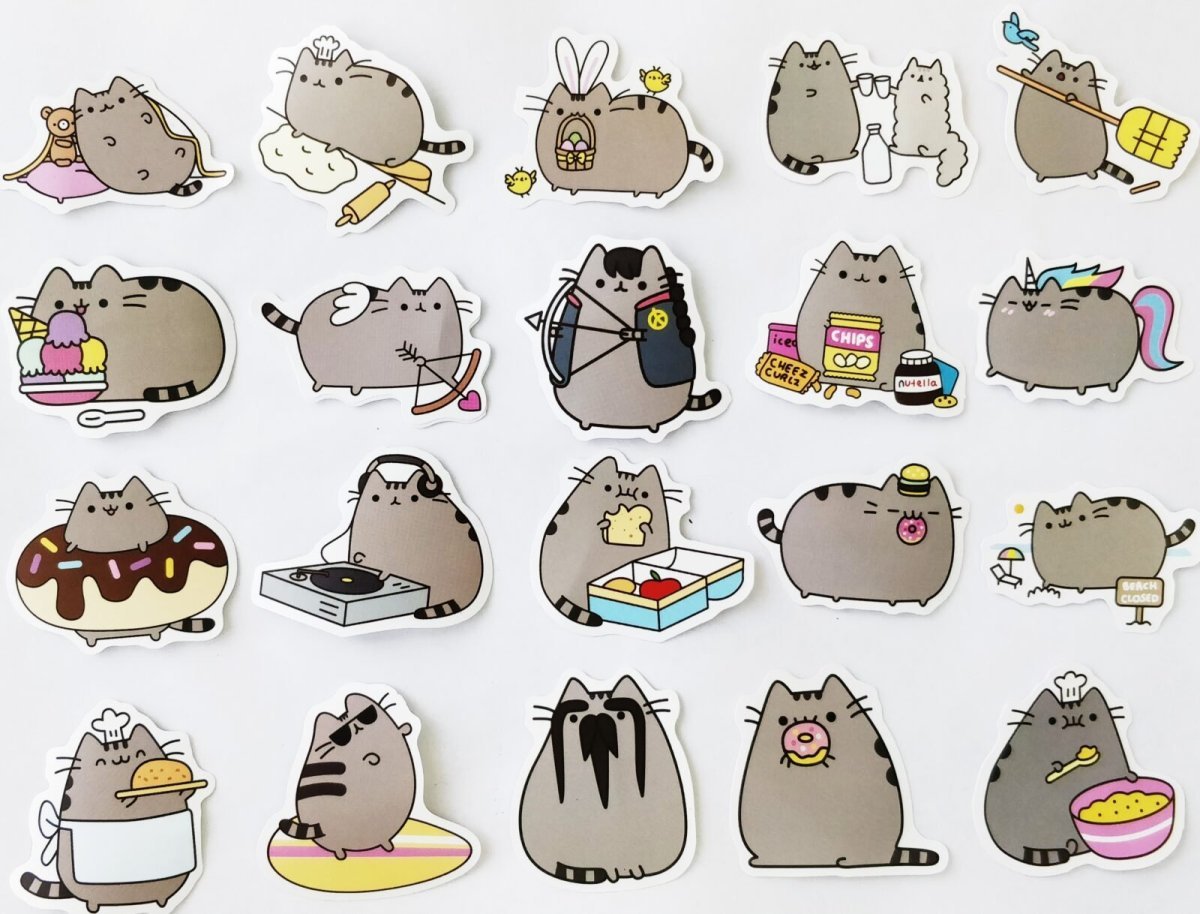 Набор стикеров Пушин Кэт
