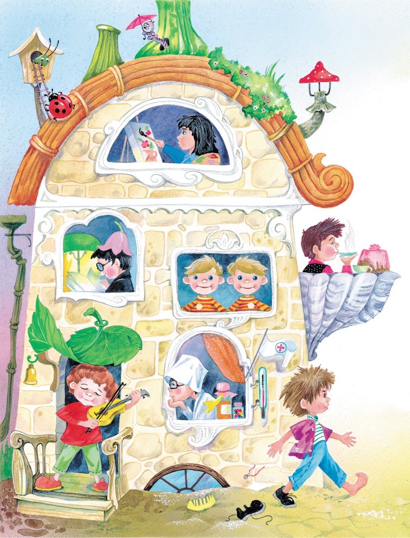 Набор открыток Незнайка. Худ. Л. Владимирский 1957