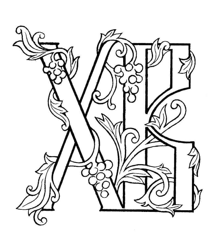 Трафарет славянских букв