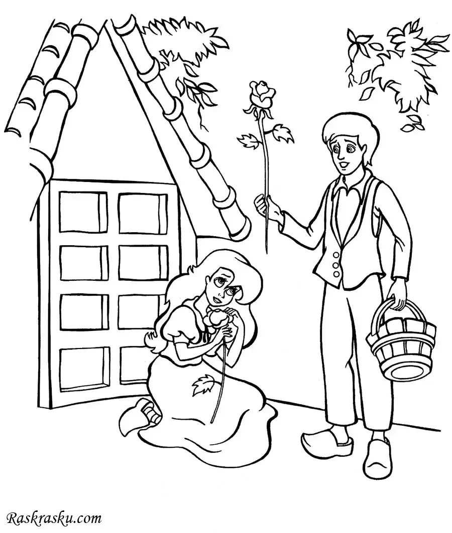 Раскраски Герда Снежная Королева 3