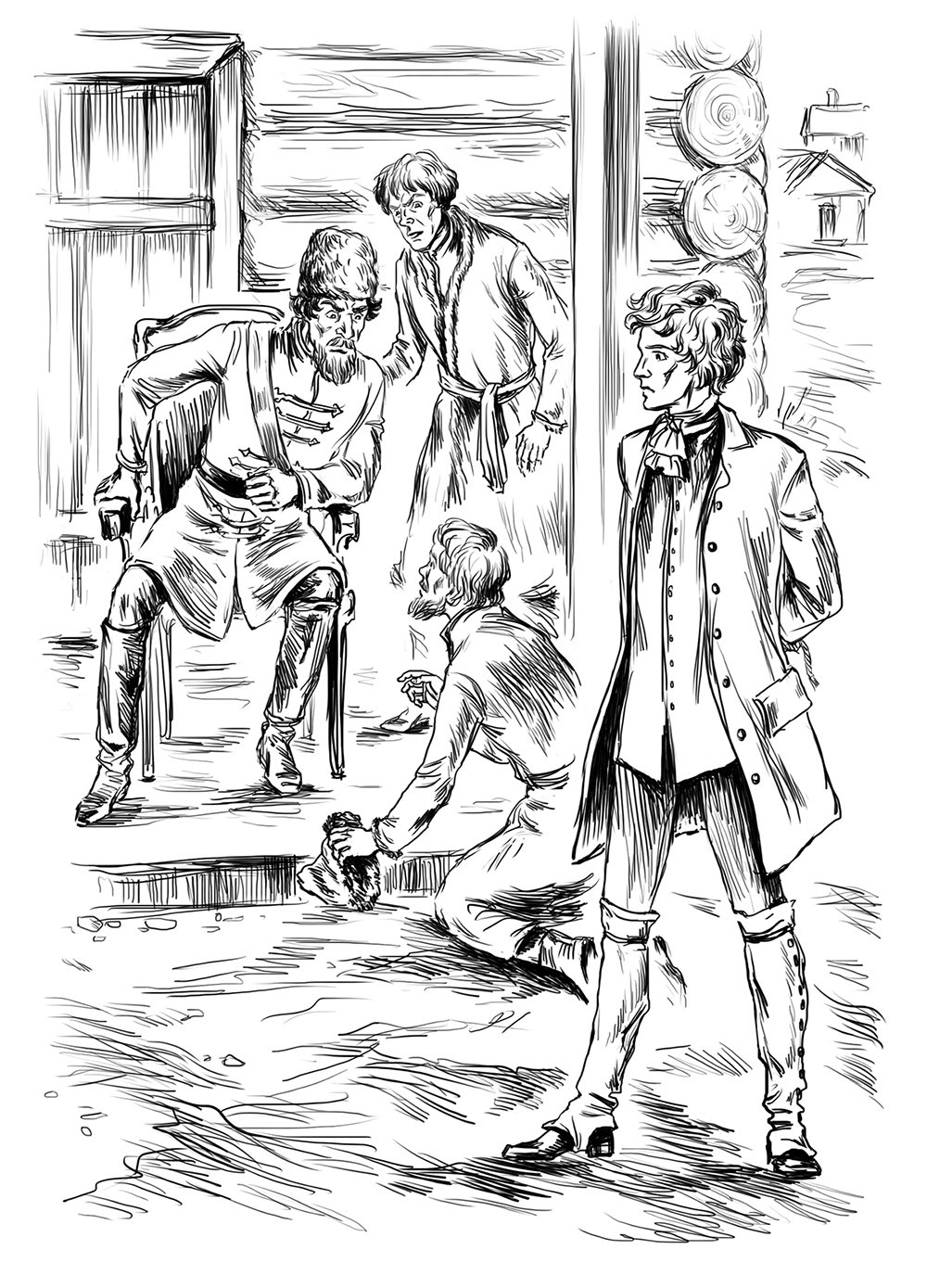 Иллюстрации из повести капитанская дочка