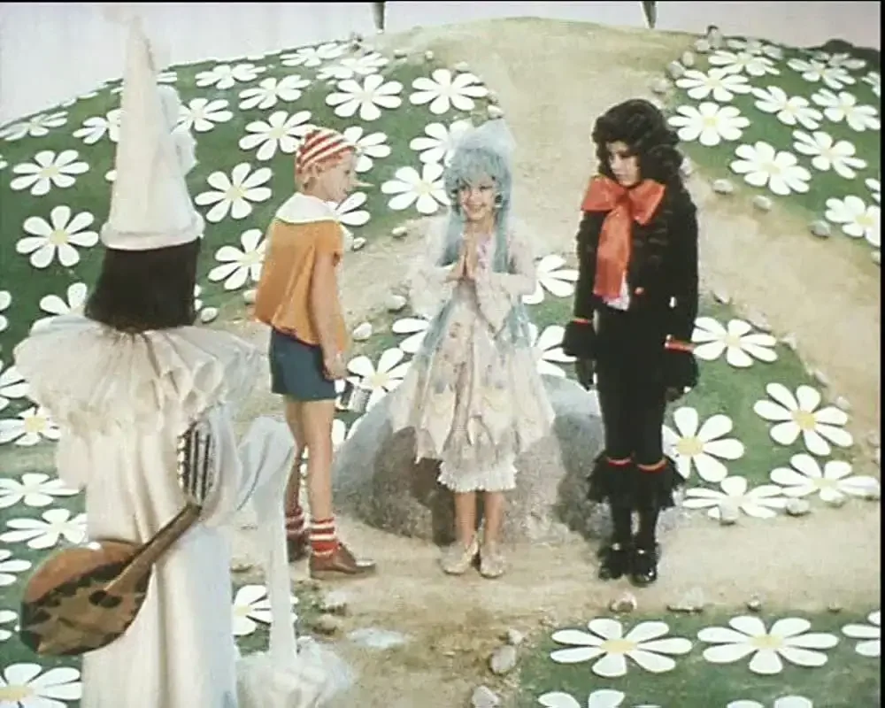 Раскраска Буратино и Мальвина