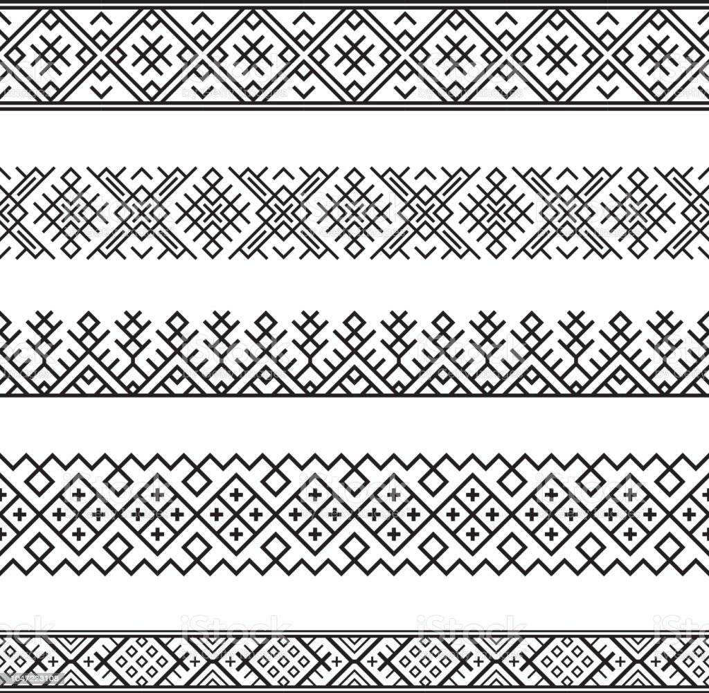 Белорусский орнамент раскраска