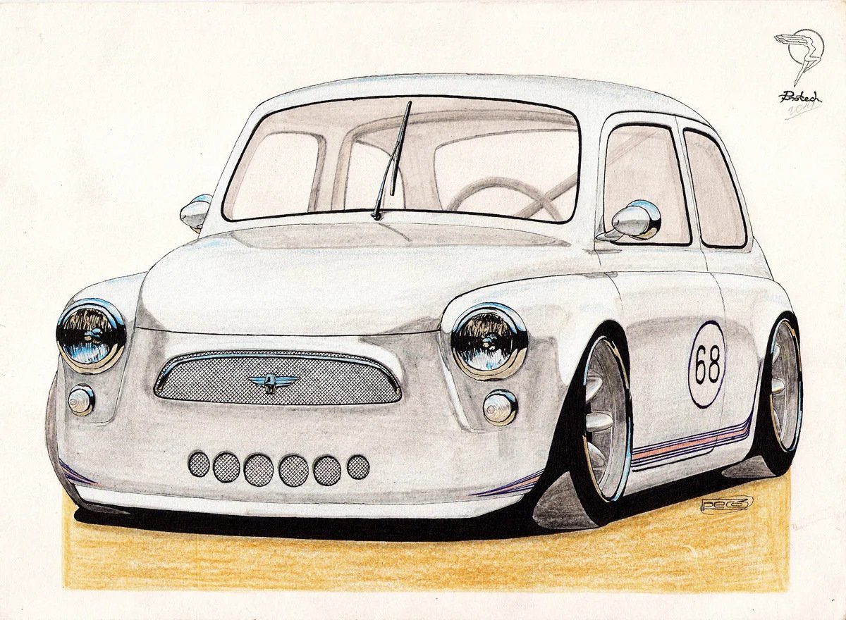 Запорожец ЗАЗ-968 М рисунок