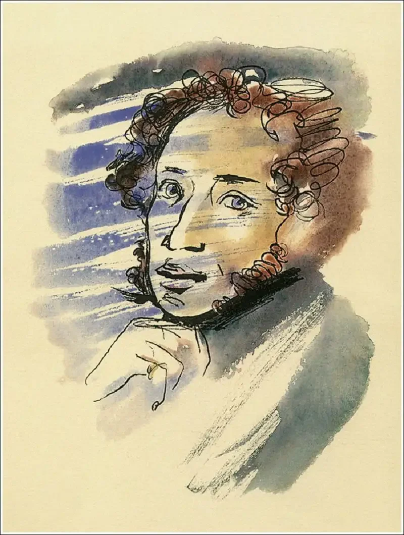 Александр Сергеевич Пушкин набросок