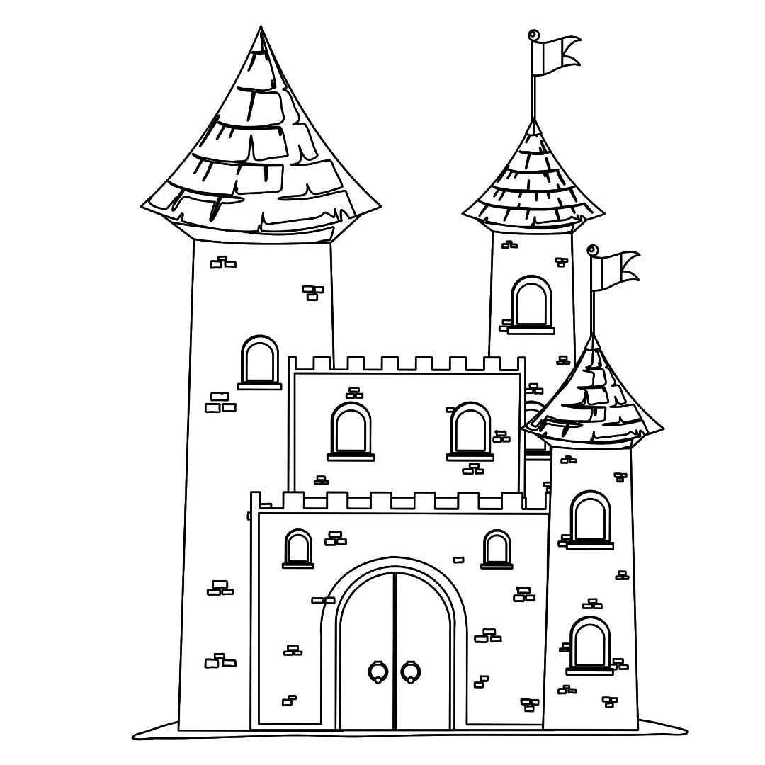 Раскраска Мирский замок Беларусь