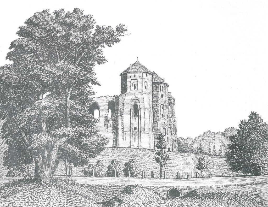 Морицбург раскраска замок на воде