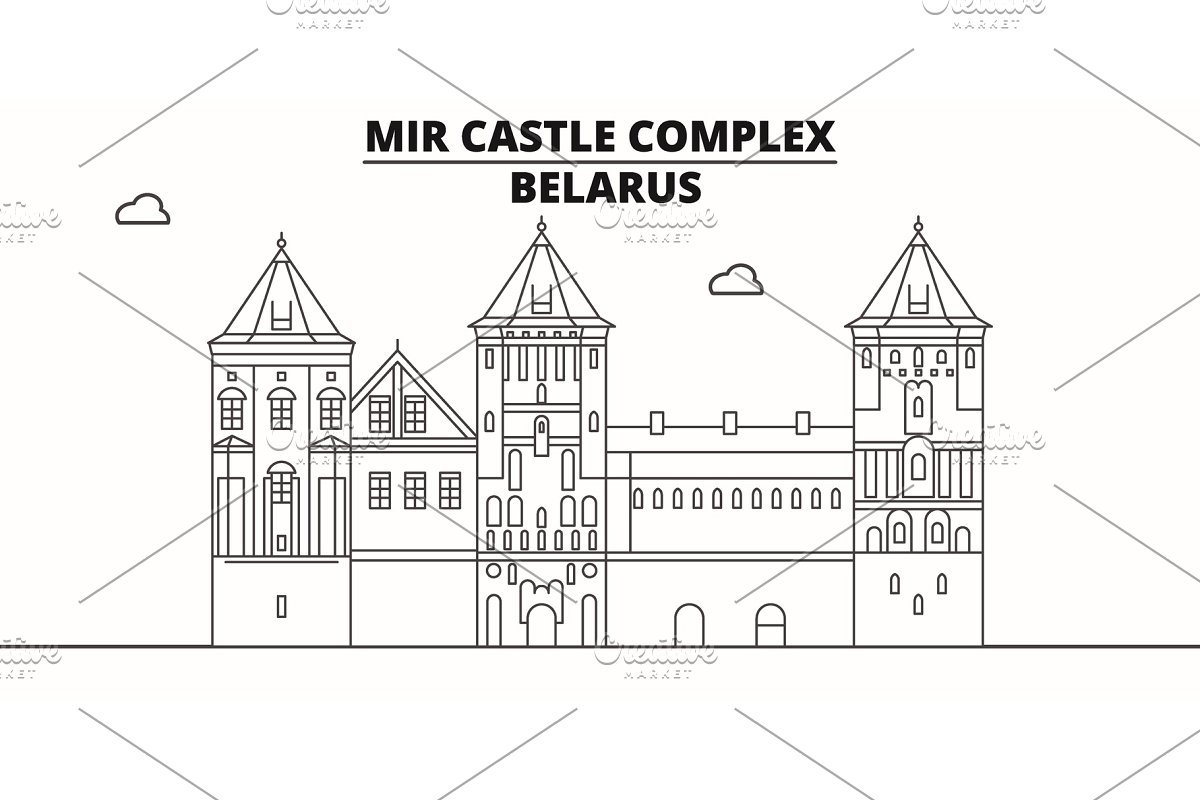 Мирский замок чертежи