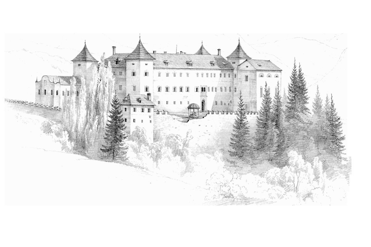 Замок Нойшванштайн раскраска