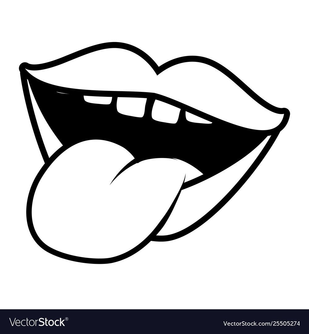 Раскраска язык человека