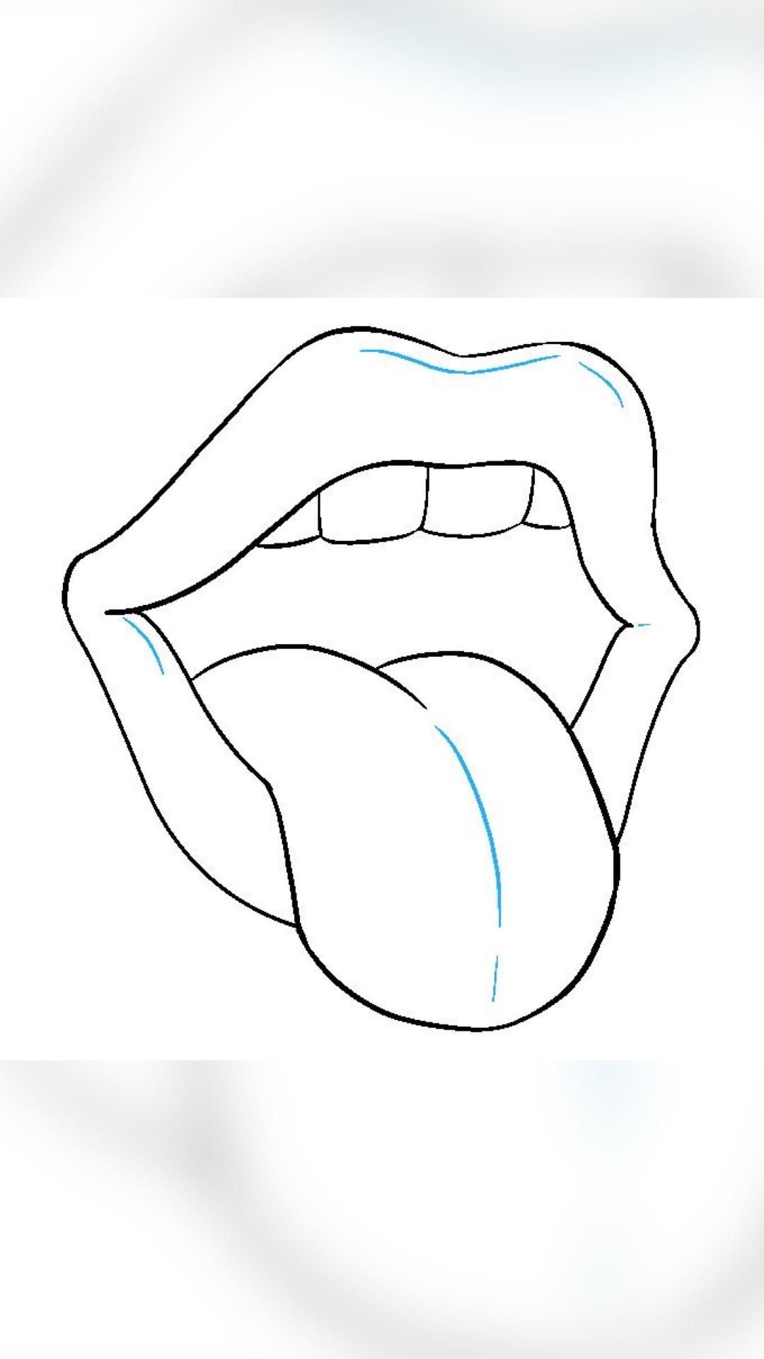 Язык раскраска для детей