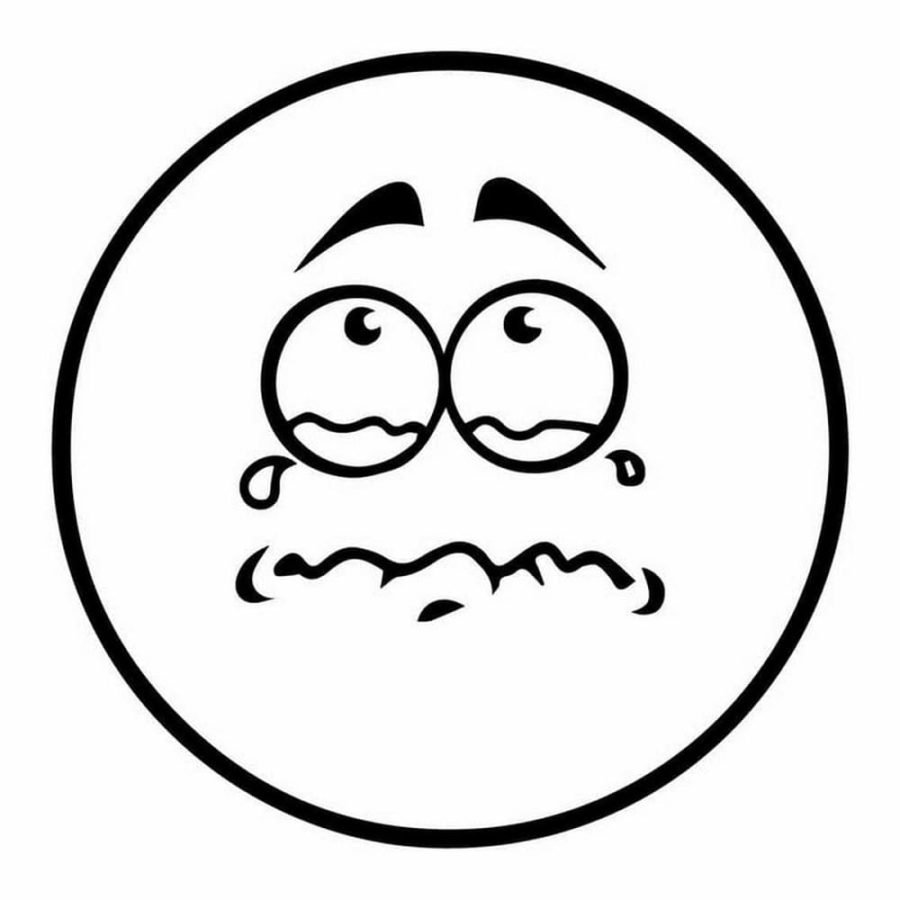 Смайл черно белый